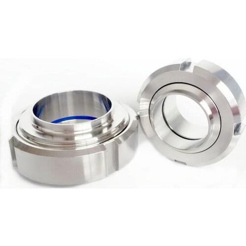 3/4" 1" 1.5" 2" 3" 4" Pipe OD SUS 304 Stainless Sanitary SMS/T-Thread Butt Welding On Socket Union Set Fitting Homebrew