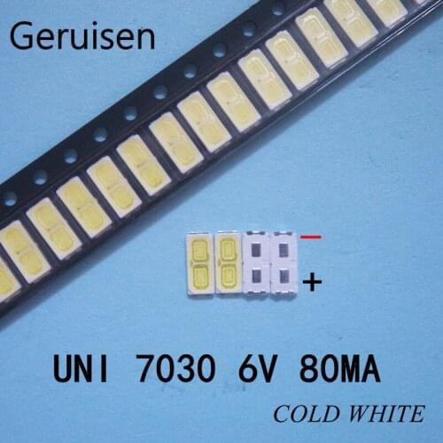 Maintenance of UNI LED LCD TV backlight lamp with light emitting diode 6V tube 7030 SMD beads UNI 2000PCS