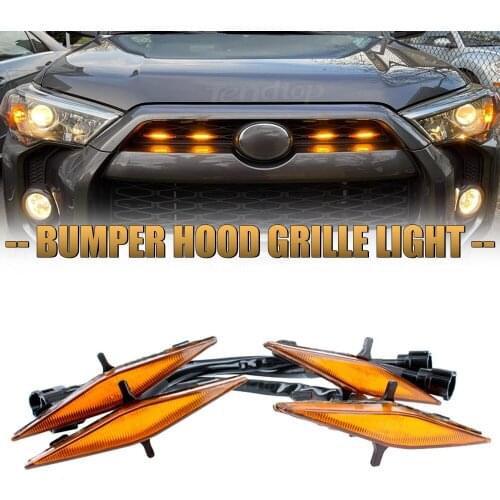 Tendtop For Toyota 4Runner TRD Pro 2014 2015 2016 2017 2018 2019 Daytime Running Lights Police Emergency Warning