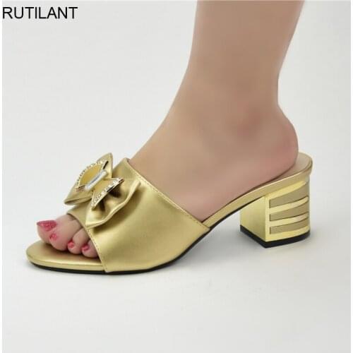 New Arrival Italian Shoes African Shoes Without Bag Set Comfortable Women Shoes for Parties Luxery Shoes Women Womans High Heels