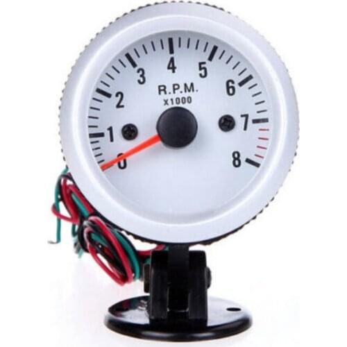 On Sale Tachometer Tach Gauge with Holder Cup for Auto Car 2'' 52mm 0~8000RPM