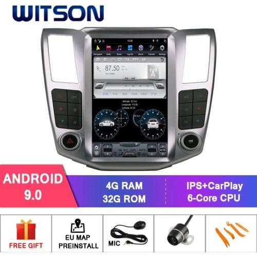 WITSON Android 9.0 TESLA FOR LEXUS RX300/330/350/400h 2004-2008 4GB 32GB GPS NAVIGATION STEREOVERTICAL