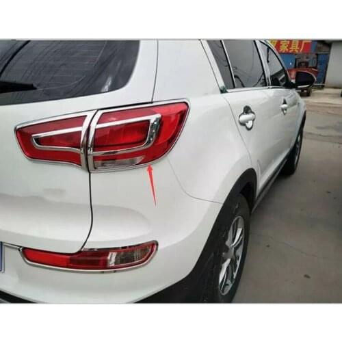 For Kia Sportage R 2011-2014 ABS chrome-plated tail light frame Rear tail light decorative bright frame Car Accessories