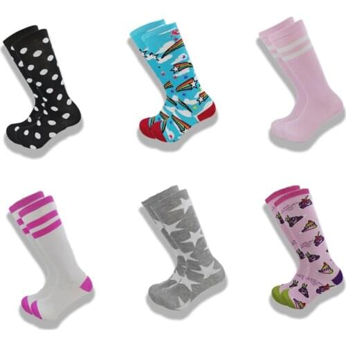 Womens Kneed High Socks Spring and Autumn Cotton Socks Pink Gray Animal Cartoon Womens Dress High Quality Softness and Comfort