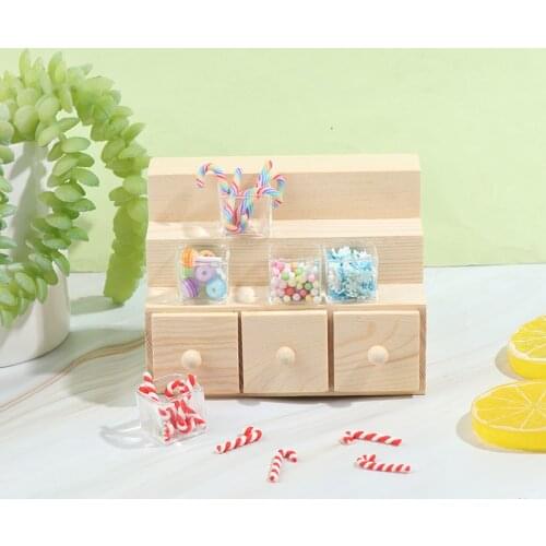 1:12 Dollhouse Miniature Supermarket Candy Box Display Furniture Accessories