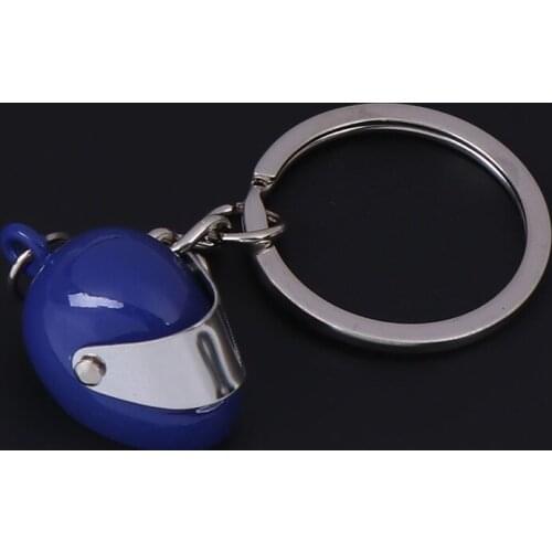 1PC Creative Zinc alloy motorcycle bicycle helmet key chain ring keychain keyring key fob