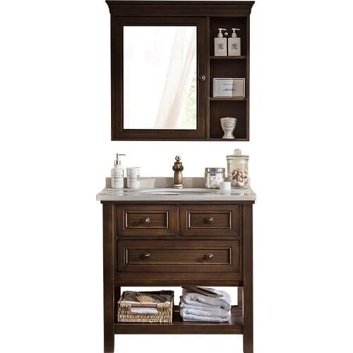 2020 new bathroom furnitures solid wood vanity solid timber bathroom cabinets SV240