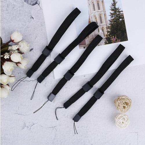 5pcs Black wrist strap lanyard hand grip string for wii remote controller for Phone durable straps