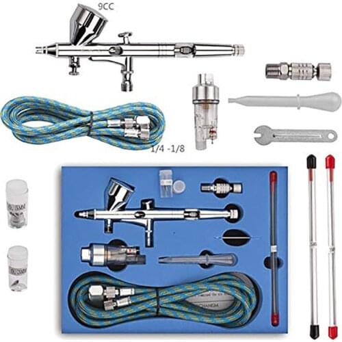 Dual Action Airbrush Air Compressor Kit Craft Cake Paint Art Spray Gun Power Tools For Art Car Model Tattoo Nail Tools Set