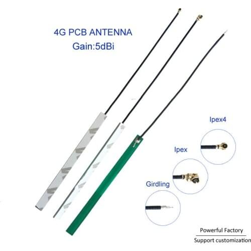 Low price internal PCB 5dBi 2G 3G GSM Wfii 4G whip antenna with IPEX IPEX4 Girdling 10PCS / batch