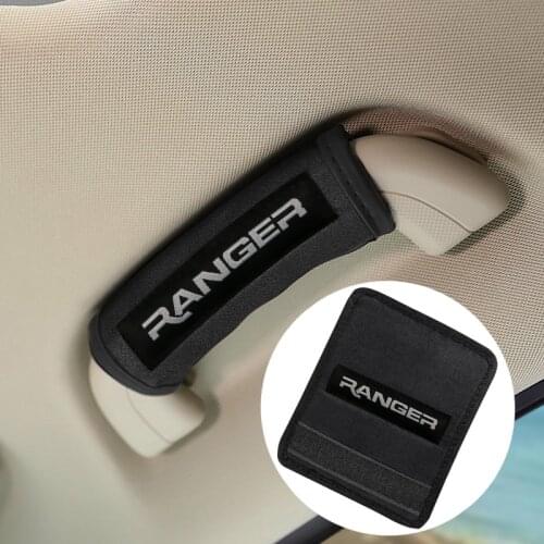 Car interior Car roof handle plush protective cover for Ford Ranger T6 2008 2017 2018 Accessories Car Styling