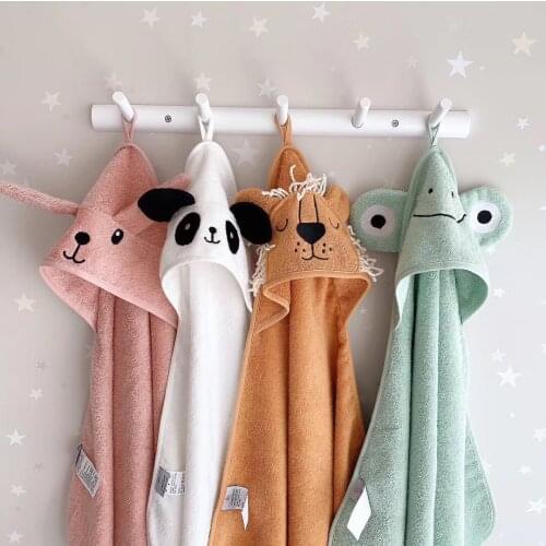 Cartoon Children Animal Pure Cotton Bathrobe Bath Towel A-class Baby Holiday Shawl Bath Robe Badjas