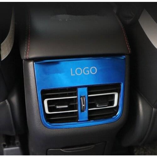 SAtianless Steel Rear Tail Air Outlet Vent Decorated Frame For Changan CS75 2018 19 20 CAA405