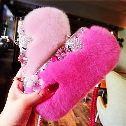 Neck Strap Chain Phone Case For iPhone 11 12 Pro Max XS X XR 8 7 6 Plus SE 2020 Case Crossbody Lanyard Glossy Plating Soft Cover