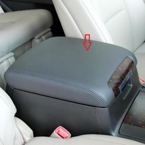 Microfibre Leather Center Armrest Cover For Toyota Land Cruiser 120 Prado 120 2003 2004 2006 2007 2008 2009 Car accessories