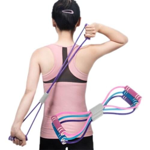 Resistance Band Yoga Rally Strap Body Shaping Pull Rope Silicone Pull Elastic 8 Word Shape Stretch Chest Fitness Equipment