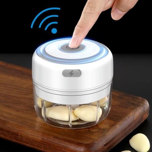 Mini Electric Garlic Grinder Portable Food Chopper Vegetables Press Mincer USB Charging Meat Grinder High Speed Garlic Crusher