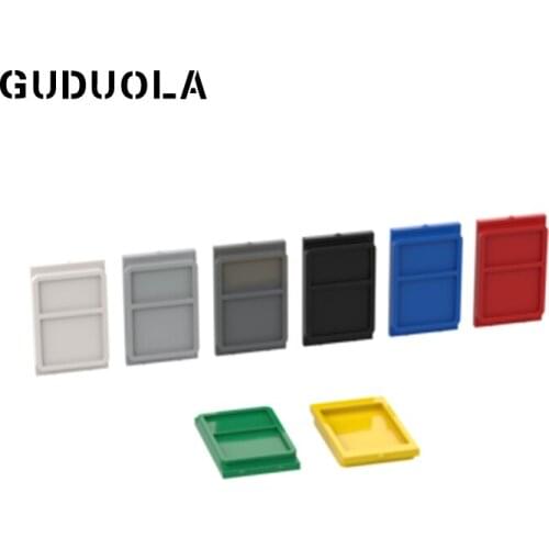 Guduola Glass for Door with Top and Bottom Lip (4183) MOC Build Parts Education Toys DIY Block Brick 30pcs/LOT