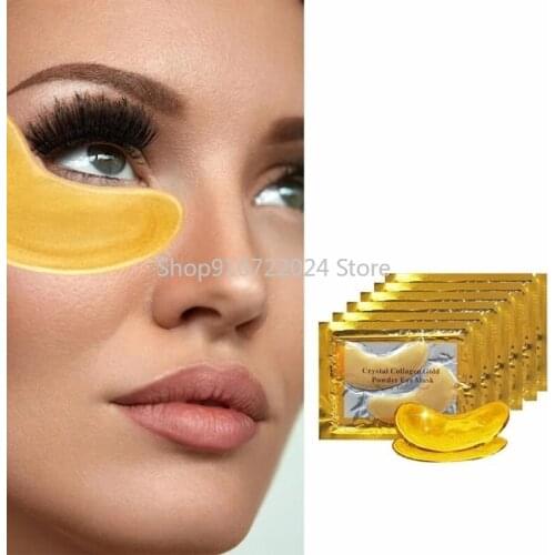InniCare 15Pcs Crystal Collagen Gold Eye Mask Dark Circles Acne Beauty Patches For Eye Skin Care Korean Cosmetics