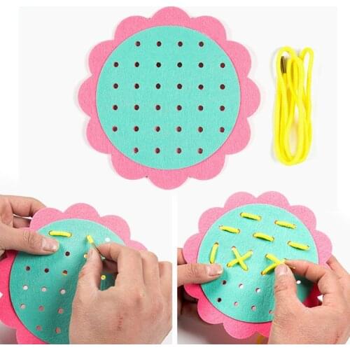Creative Manual DIY Weave Cloth Baby Toys Kids Early Learning Education Toys Montessori Teaching Aids Math Toys Gift oyuncak