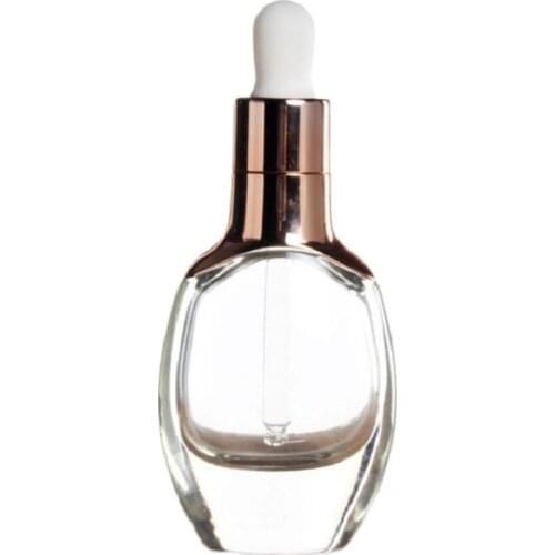 Hot Sale Transparent 30ml Glass Dropper Essential Oil Bottle 10pcs/lot
