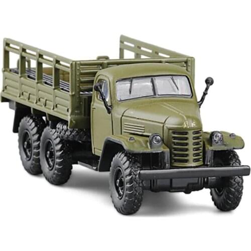 1:64 Scale CA30 Alloy Military Truck Diecast Model Car With Green Color Model Toy For Kids Gifts Collection V275