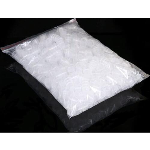 100pc S/M/L Plastic Disposable Microblading Tattoo Ink Cups Permanent Makeup Pigment Clear Holder Container Cap Tattoo Accessory