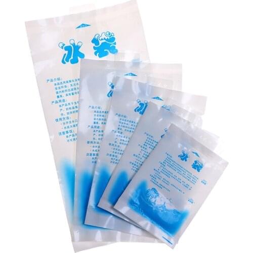 10Pcs Reusable Ice Bag Water Injection Icing Cooler Bag Pain Cold Compress Drinks Refrigerate Food Keep Fresh Gel Dry Ice Pack