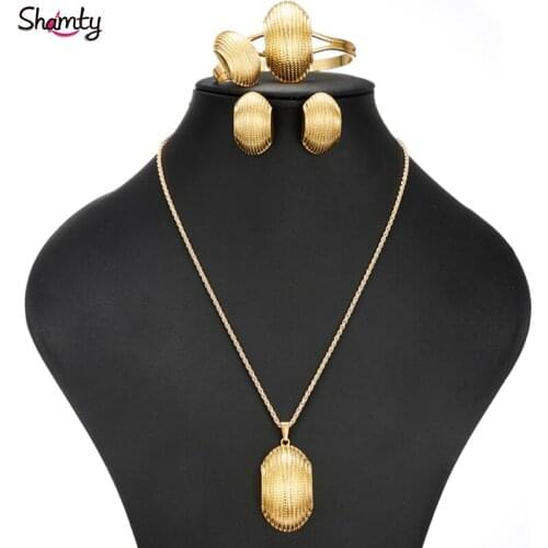 Shamty Eritrean Pure Gold Color Sets Bride Wedding Sets Ethiopian Jewelry Nigeria Eritrea Kenya Habasha Style Jewelry For Women
