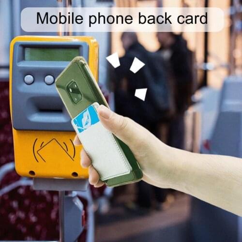 Holder Universal Multi-function Faux Leather Phone Back Bag for ID Card