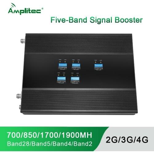 2020 Amplitec New 5 Band Mobile Signal Booster C23F-5B-US 3G 4G LTE Repeater American Cell phone Signal Booster Repeater Kit New