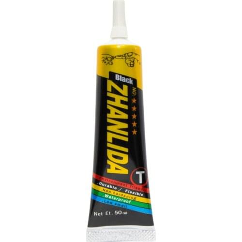 Zhanlida T Hard Settings Contact Adhesive Universal Repair Glue With Precision Applicator Tip - 50ML