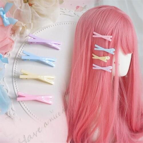Sweet Candy Color Hairpin Lolita Bowknot Hair Clip Girl Women Daily Hair Accessories D886