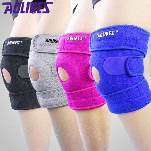 1Piece Fitness Sports Protector Wrap Hiking Knee Pads Outdoor Support Guards Gym Antislip Absorption Cushion For Men Women