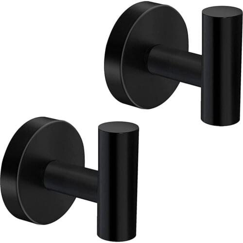 2Pcs Robe Hook Wall Hook Towel Hook For Bathroom Stainless Steel Coat Hook Rustproof Hook Hanger For Kitchen Hardware