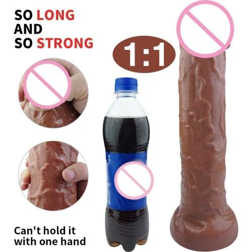 2020 33cm Sex Shop Products For Adults 18+ Oversized Dildo Super Big Dick Thick Flexible Sexy Butt Plug Fake Penis Intimate Toys
