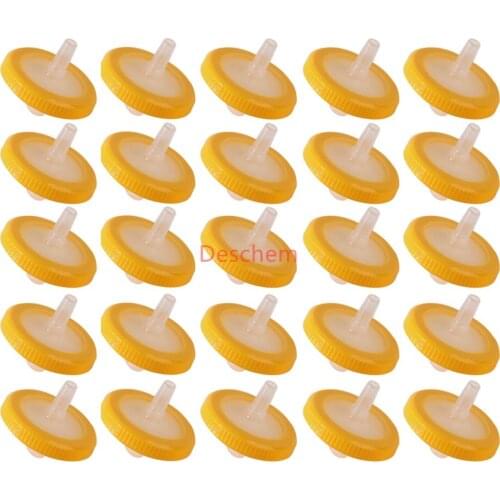 25mm PTFE Syringe Filter Made By Poly tetra fluoroethylene 25Pcs/Lot 0.22u 0.45u