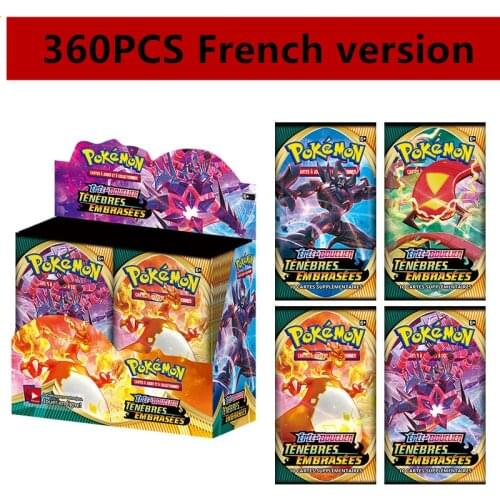 360Pcs Pokemon Cards French version tenebres embrasees Vivid voltage Sword&Shield TCG 36 Bags Collection Trading Card Game Toy
