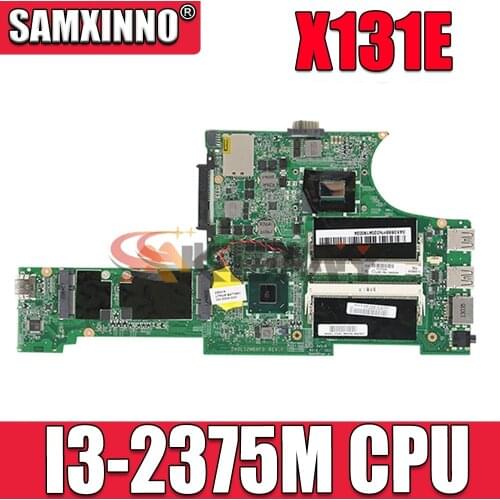 Akemy FRU 04Y1364 DA0LI2MB8F0 REV F For Lenovo Thinkpad X131E laptop motherboard SR0U4 I3-2375M Cpu 13.3 inch