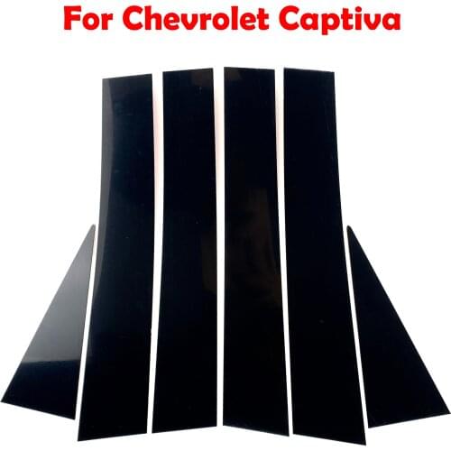 Car styling Accessories Mirror Reflection Panel BC Column rear Triangle decorative sticker For Chevrolet Captiva 2008-2018