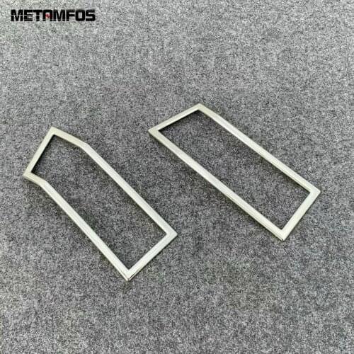 For Mitsubishi Delica 2020 2021 Chrome Rear Fog Light Lamp Cover Trim Tail Foglight Frame Exterior Accessories Car Styling