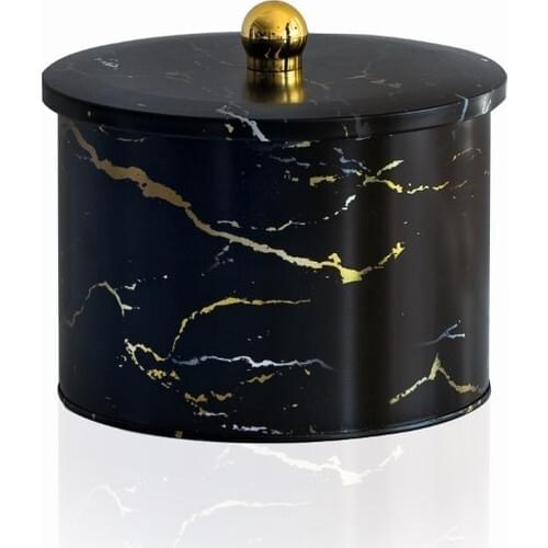 House EF145-50 Metal Round Box 175x130mm Knob Handle 3.3 lt