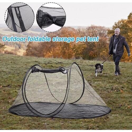 HOT Outdoor Pet Tent Portable Breathable Folding Cage Pet Playhouse For Traveling Camping Beach