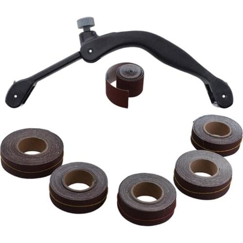 Mini DIY Sander Sanding Belt Adapter Handheld Bow-shaped Adjustable Woodworking Folding Ajustable Durable Sandpaper Holder