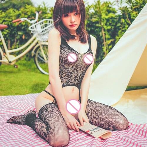 New Sexy Open Crotch Tights Transparent Bodysuit Body Stockings Erotic Underwear Women Sexy Teddy Lingerie Porn Sex Costumes