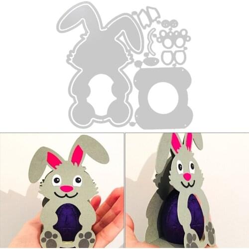 Easter Bunny Metal Cutting Dies Stencil Scrapbooking DIY Album Stamp Paper Card Embossing Decoration