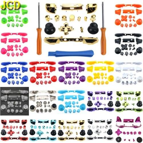JCD Replacement Full Set D-pad LB RB LT RT Buttons for Xboxs One S Slim Controller Bumper Triggers Buttons W/ Screwdriver Tools