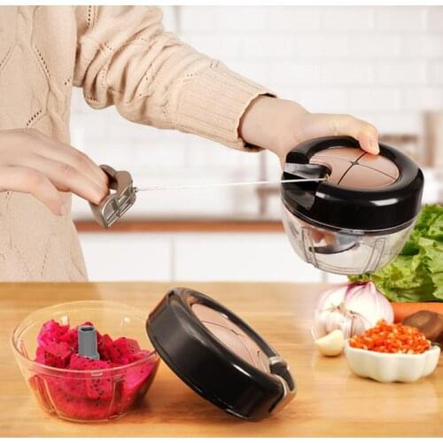 Manual Food Chopper Pull String Vegetable Chopper Fruits Nuts Onions Chopper Hand Pull Mincer Blender Mixer Kitchen Tools Cocina