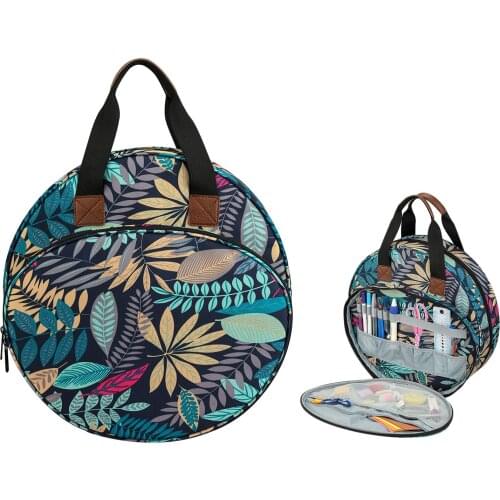 Knitting Needles Sewing Storage Bag Crochet Hooks Case Thread Yarn Embroidery Project Bag DIY Organizer Holder Wool Yarn Totes