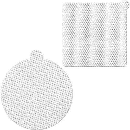 25PC Drain Hair Catcher Mesh Sticker Bathroom Shower Disposable Anti-blocking Mesh Sewer Hair Concentrator Floor Drain Cover